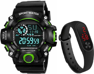 YUKAX New Arrival Silicone Strap Digital Fab Watch Digital Watch  - For Men