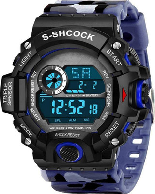 Trex Shok Day &Date Display Led Light Designer Premium Quality Watch Digital Watch  - For Boys