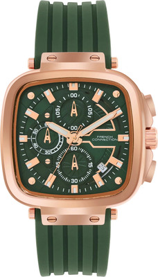 French Connection Aegis Chronograph 2 Layer With Real Index. Dial Mineral Glass Analog Watch  - For Men