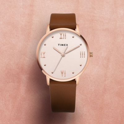 TIMEX 3Hands, Cream Dial Analog Watch  - For Women