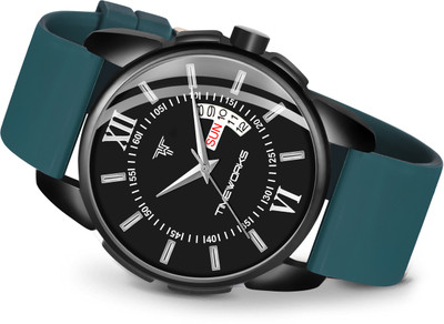 TIMEWORKS 483NLI02 Men’s Formal Watch with Day & Date, 3D Dome Glass – 483NLI02 Analog Watch  - For Men