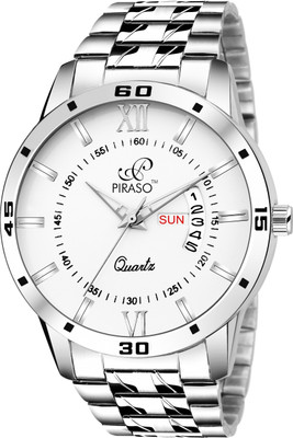 PIRASO Analog Day Date Functioning Stainless Steel Chain Analog Watch  - For Boys