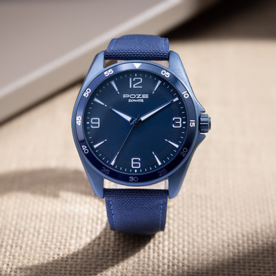 SONATA Poze Blue Strap with Blue Dial Analog Watch  - For Men