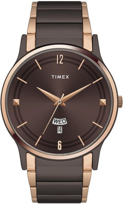 TIMEX TW000R464 Brown Round Dial Quartz Analog Watch  - For Men