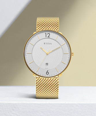 Titan 1849YM01 Neo Black & Gold Analog Watch  - For Men
