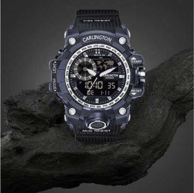 Carlington CT 3388 BlackSilver Endurance Series Analog-Digital Watch  - For Men