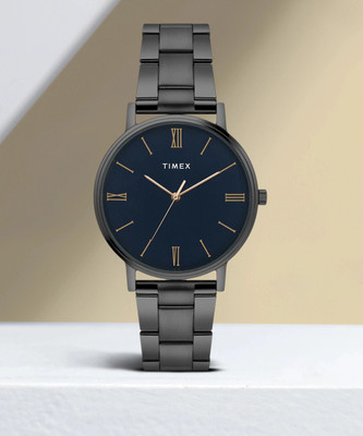 TIMEX Blue Dial Stainless Steel Analog Watch  - For Men