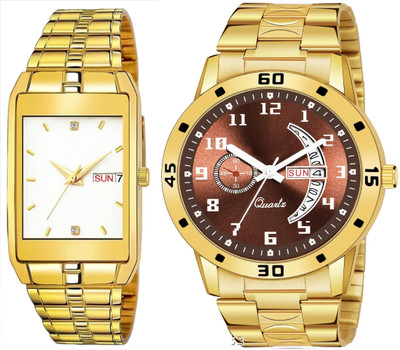 Caihong Golden-White-Gold-18 Analog Watch  - For Men