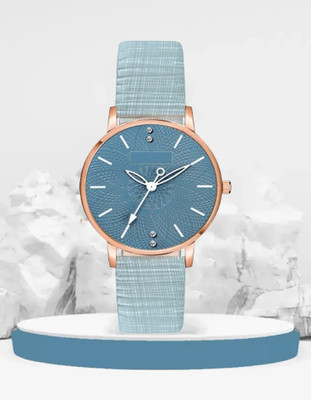 ETLIS MT-316 Blue Textured Dial Analog Watch  - For Women