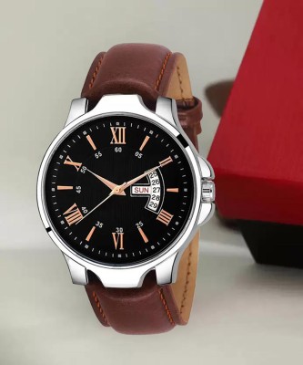 Trex 07 Slim Stylish Casual Look Roman Number Dial Leather Strap Analog Watch  - For Men