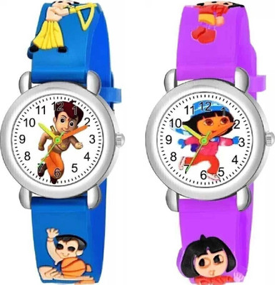 dmash COMBO SET OF 2 WATCH-02-ANALOG-02 PLASTIC KIDS ANALOG WATCH Analog Watch  - For Boys & Girls