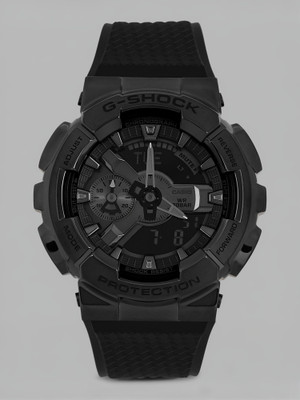CASIO GM-110BB-1ADR G-SHOCK Black Ip Dial Resin Strap Analog-Digital Watch  - For Men