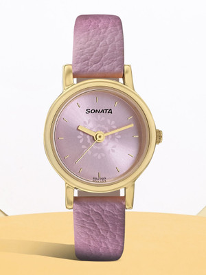 SONATA NP8976YL04W Floral Upgrade Analog Watch  - For Women