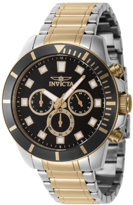 INVICTA 46046 Pro Diver Chronograph Quartz Black Dial Analog Watch  - For Men