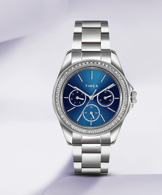 TIMEX Multi Function Blue Dial Wo Analog Watch  - For Women