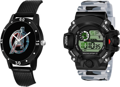 Brostin Brother Gift Analog-Digital Men's Combo Watches Analog-Digital Watch  - For Men