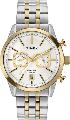 TIMEX Chronograph Dual Time Silver Dial Analog Watch  - For Men