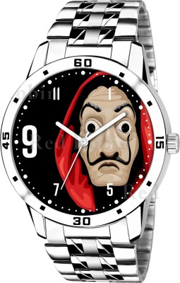 Red Robin MONEY-HEIST-AVO-SIL-STL MONEY HEIST Design Stylish Strap Wrist Watch for Men and Boys Analog Watch  - For Men