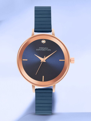 French Connection Éclat Éclat Blue Round Dial | Analog Watch for Women's | FCN074UM Analog Watch  - For Women