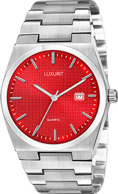 luxurit Vintage Formal Date Display Functionality Stainless Steel Belt Analog Watch  - For Men