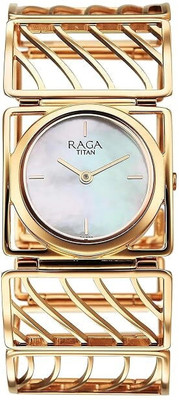 Titan Raga Atherial Raga Ethereal White Rectangular Dial Women's Watch / Analog Watch  - For Women