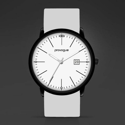 PROVOGUE AK-SLICON-4001-BLKC-White Analog Watch  - For Men