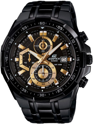 CASIO EFR-539BK-1AVUDF Edifice EFR-539BK-1AVUDF Black Dial Black Stainless Steel Band Analog Watch  - For Men