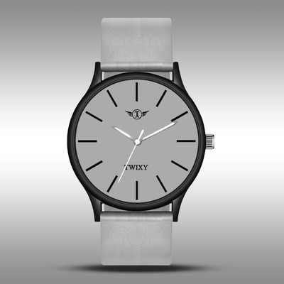 TWIXY TYW-4 GREY TWIXY 3 Hand Grey Elegant Series Round Men's & Boy's Analog Watch  - For Men