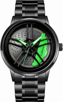 TechBone Men's New Trending Wheels Rolling Creative Fashion Glass Dial Analog Watch Analog Watch  - For Men
