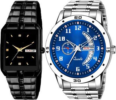 Caihong Black-Case-SLV-4 Analog Watch  - For Men