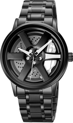 Rawk Car wheel watch | Spinning watch | Roatating watch | Gyro watch | Analog Watch Car Wheel Watch - Red Analog Men's Wristwatch with Spinning Rotating Dial Analog Watch - For Men & Women Rawk Car wheel watch | Spinning watch | Roatating watch | Gyro watch | Analog Watch Car Wheel Watch - Red Analog Men's Wristwatch with Spinning Rotating Dial Analog Watch - For Men & Women