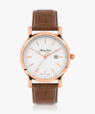 Mathey-Tissot HB611251PI Swiss Made Quartz White Dial Analog Watch  - For Men