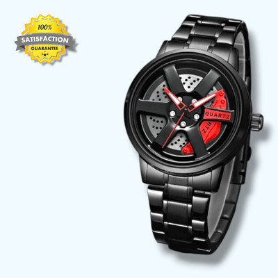 RICK Car wheel watch | Spinning watch | Rotating watch | Gyro watch Analog Watch  - For Men