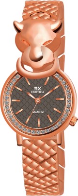 EXOTICA All-metal watch Analogue Women's Watch(Grey Dial Rose Gold Colored Strap) Exotica New Girls Trending Series Analog Watch  - For Girls