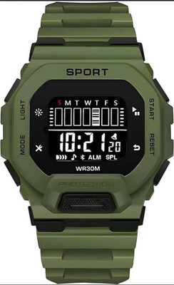 Fash MULTICOLOR DIAL BLACK SILLICON STRAP DATE ALARAM LIGHTNING SPORT WATCH Digital Watch  - For Men & Women