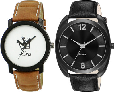 TVILLA White-Black King MZ-LR18 Analog Watch  - For Men