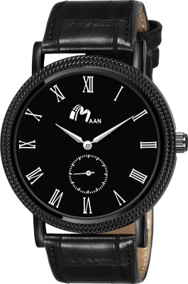 MAAN INTERNATIONAL AB210-WCL-Black AB210WCL-Black Working Chronograph Dial Lather Strap Boys Analog Watch  - For Men