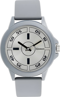 Giomex 3123SL01 PVC Grey Premium Addition Analog Watch  - For Men