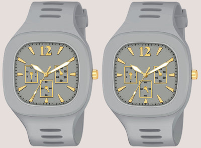 RareEagle Miller Grey Pack of 2 Analog Watch Special Summer Collection Analog Watch  - For Men