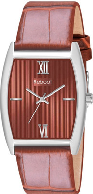 Reboot REBOOT 113 BROWN INVINCIBLE PLUS WATCH IN SMART BROWN LEATHER STRAP REBOOT 113 BROWN INVINCIBLE PLUS WATCH IN SMART BROWN LEATHER STRAP Analog Watch  - For Men