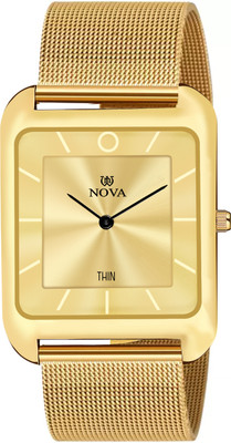 NOVA Slim Chain Watch Analog Watch  - For Men & Women