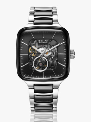 Titan Ceramic Automatic Fusion Square Analog Watch  - For Men