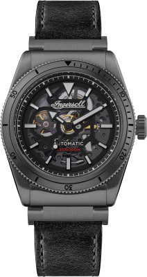 Ingersoll I13902 Automatic Black Skeleton Dial With Lifetime Warranty Analog Watch  - For Men