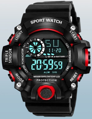 RareEagle New Generation Black LED Display Top Latest Design In Market Digital Watch  - For Boys