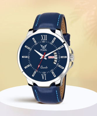 FOGG FOGG-1141-Blue Day and Date Analog Watch  - For Men