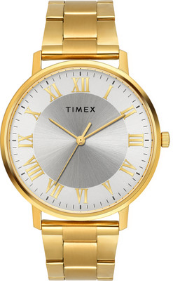 TIMEX TW0TG8023 Silver Round Dial Quartz Analog Watch  - For Men
