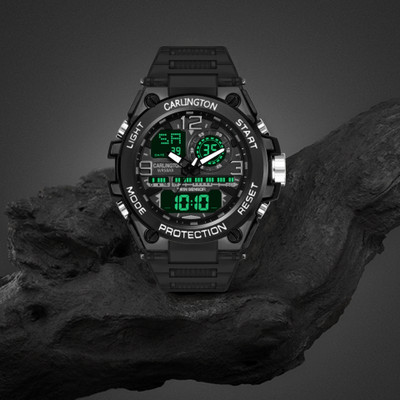 Carlington CT 3377 Black Endurance Series Analog-Digital Watch  - For Men