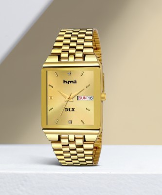HMT DLX Golden Watches Analog Watch  - For Men