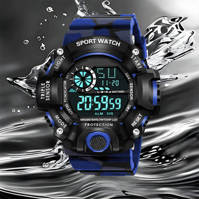 The Shopoholic Digital Men's Sports Watch With Day-Date,Stopwatch, Digital Watch  - For Men