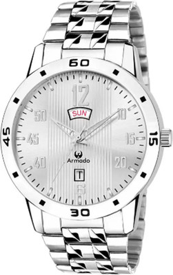 ARMADO 2538-Silver 2538-Silver Color Day And Date Watch for boys Analog Watch  - For Men